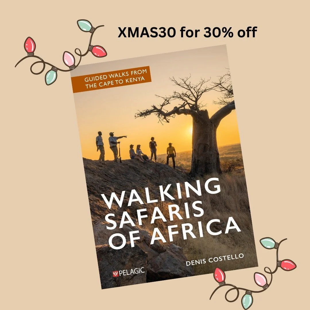 Looking for a fabulous Christmas gift for the safari addict in your life? 

I highly recommend ordering a copy of "Walking Safaris of Africa" by Denis Costello.

It is the only guide to walking safaris covering all of Africa&rsquo;s importa