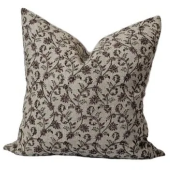 Floral pillow cover