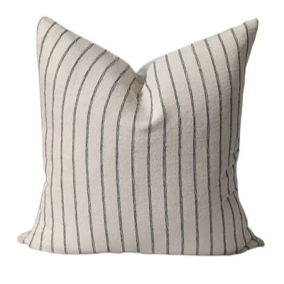 Striped pillow cover