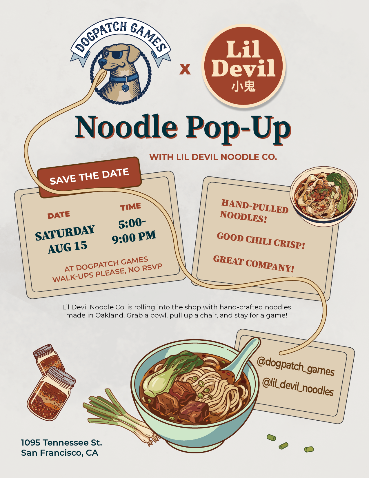 Noodle Pop-Up with Lil Devil Noodle Co.