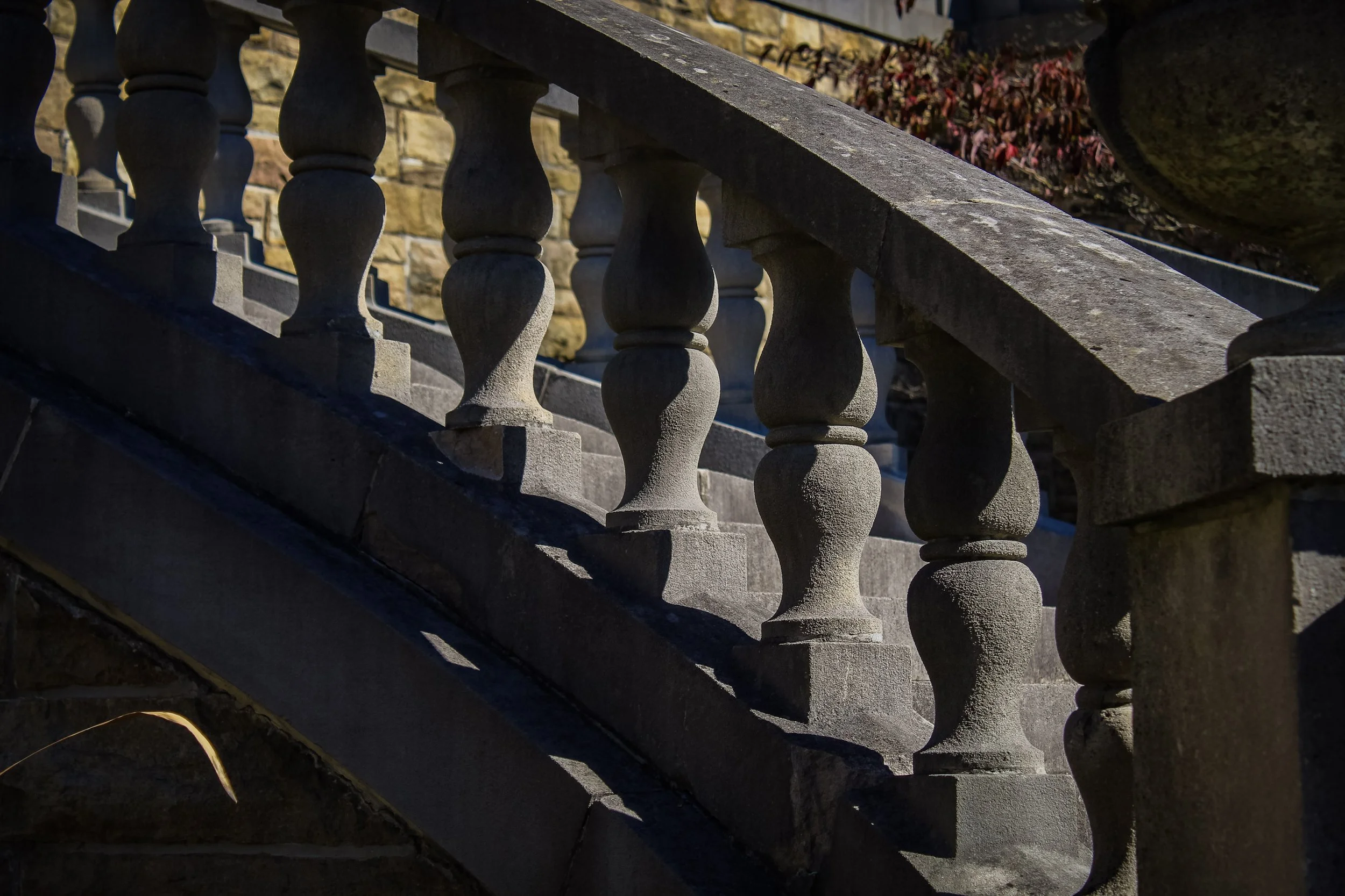 Stairs captured in the beautiful Mount Assisi Gardens, Loretto, PA