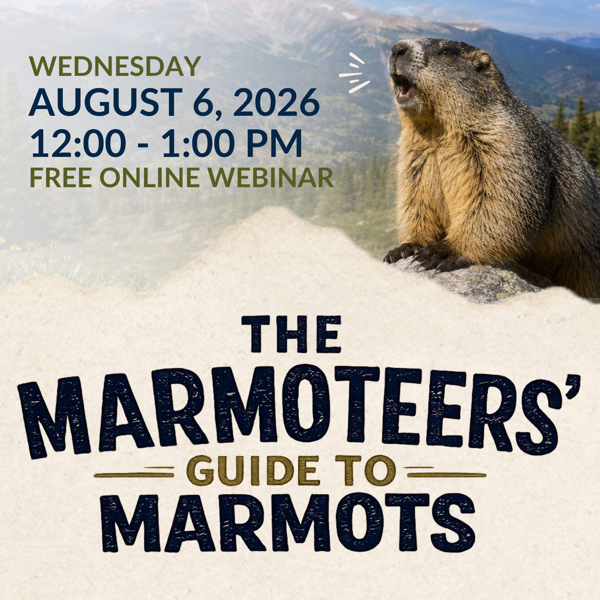 The Marmoteers' Guide to Marmots, Webinar