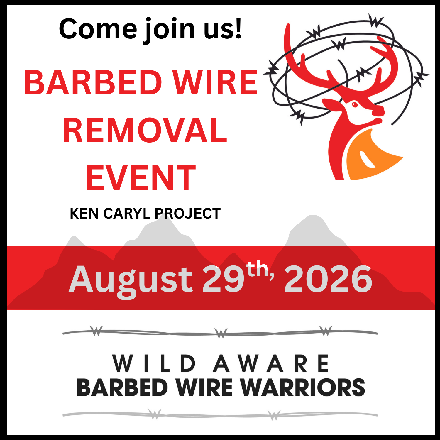  Barbed Wire Warriors Removal Project- Ken Caryl 