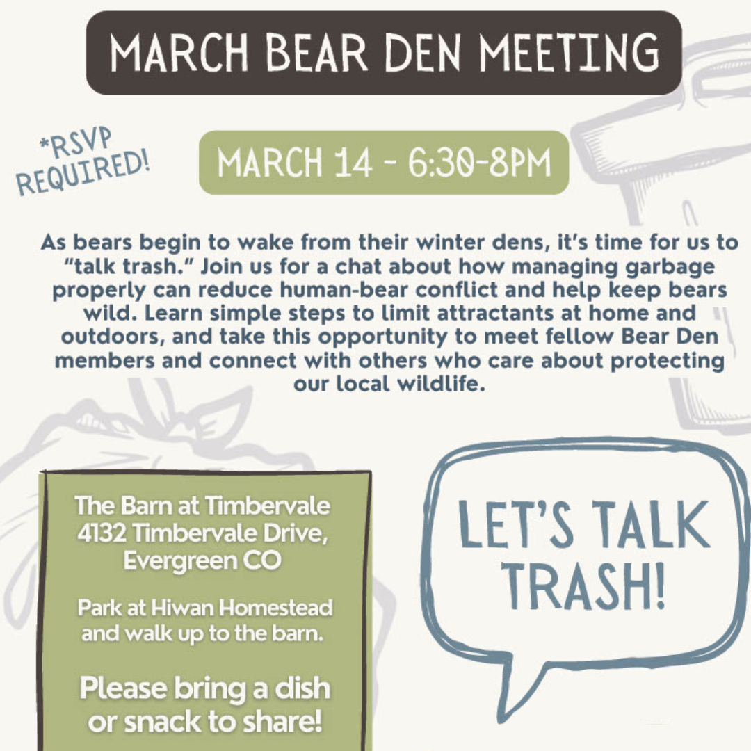 March Bear Den Meeting