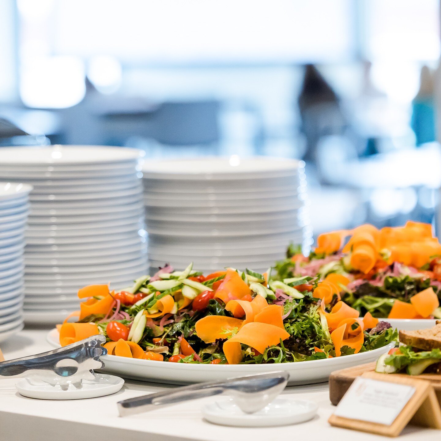 Can you feel it in the air?! Nothing says &quot;Spring and Summer are around the corner&quot; like our Deli Salads Trio Lunch Spread - tarragon chicken salad, Mediterranean tuna salad AND herb egg salad along side a color poppin' fresh garden salad! 