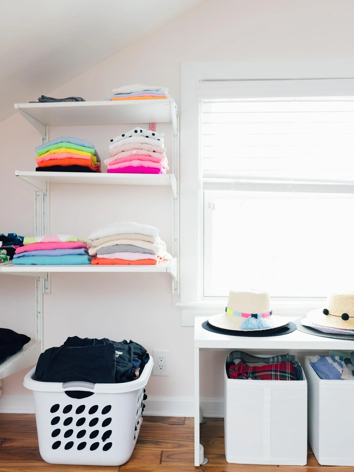 Every client is unique and so are their organizing needs. For some of our clients, keeping all clothing visible (instead of hidden away in a closet or drawer) makes daily routines so much easier.

By storing their items outside their closet, everythi