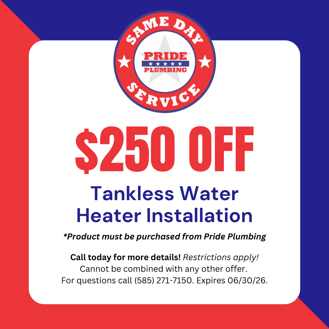 Save $250 On Any Tankless Water Heater Installation