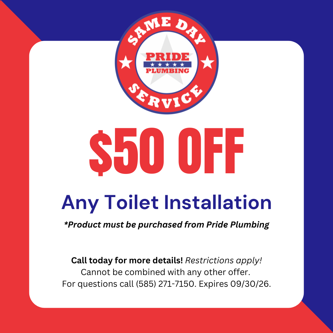 Save $50 On Any Toilet Installation