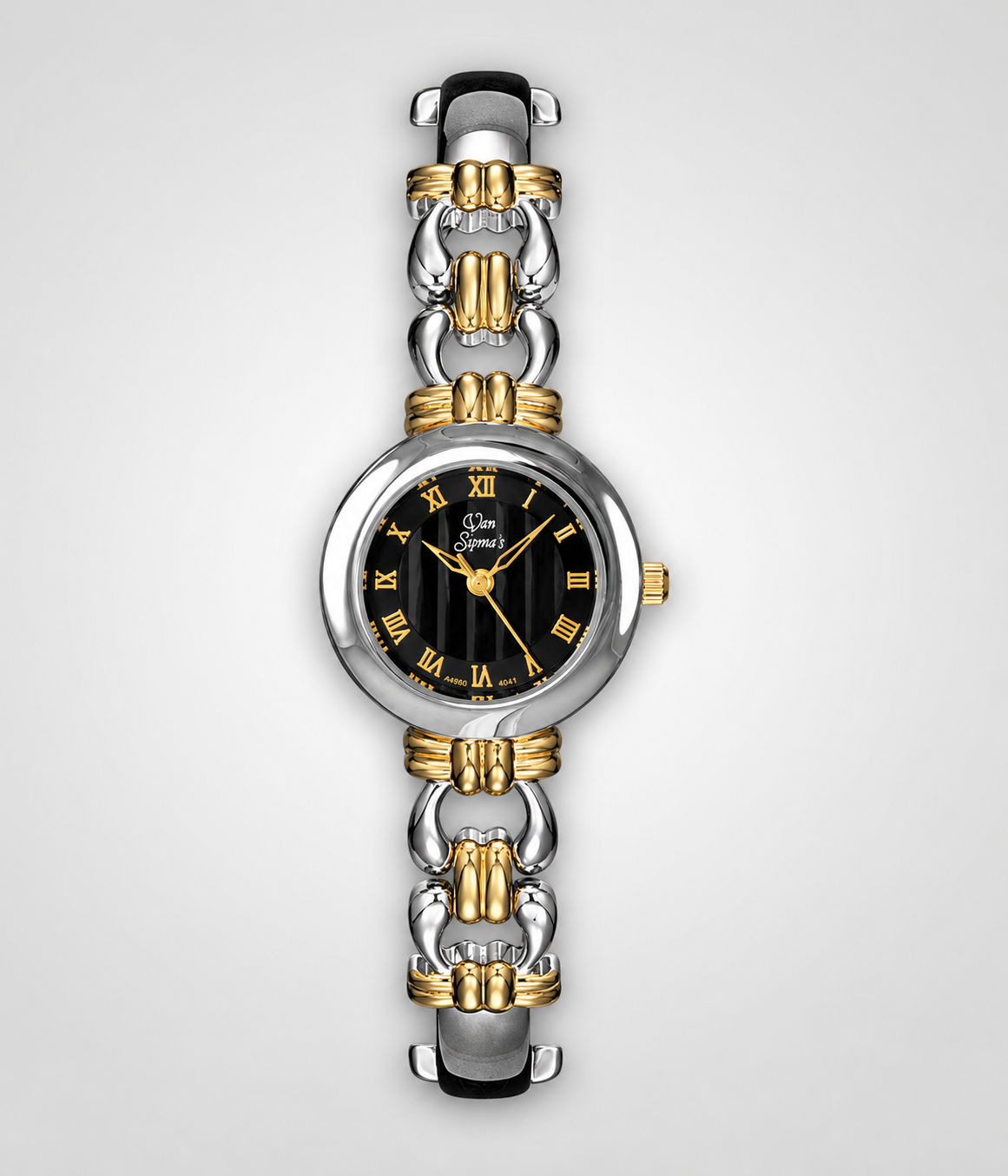 Ladies' Black Dial Two-Tone Bracelet