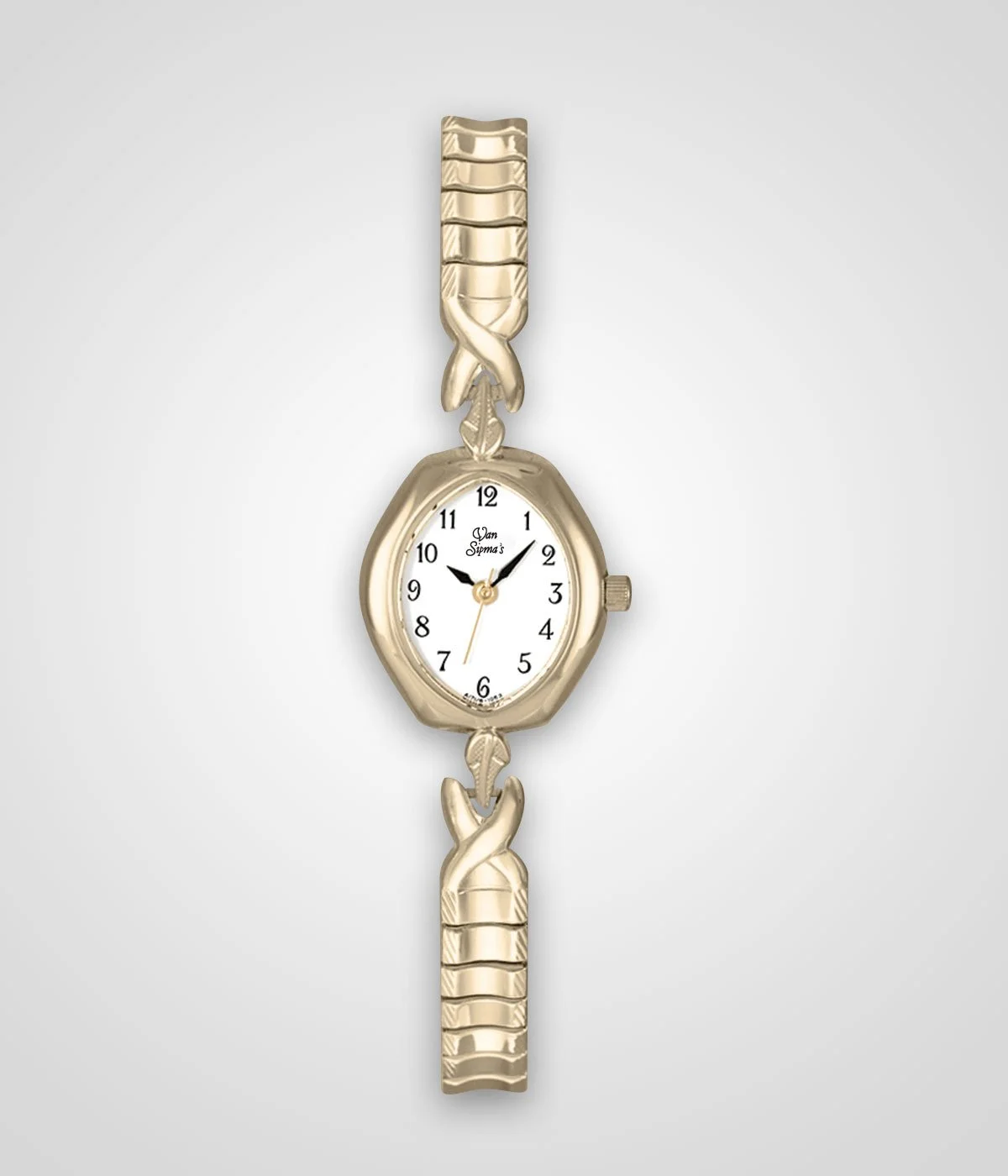 Marquise Shape White Dial Yellow Stretch Band