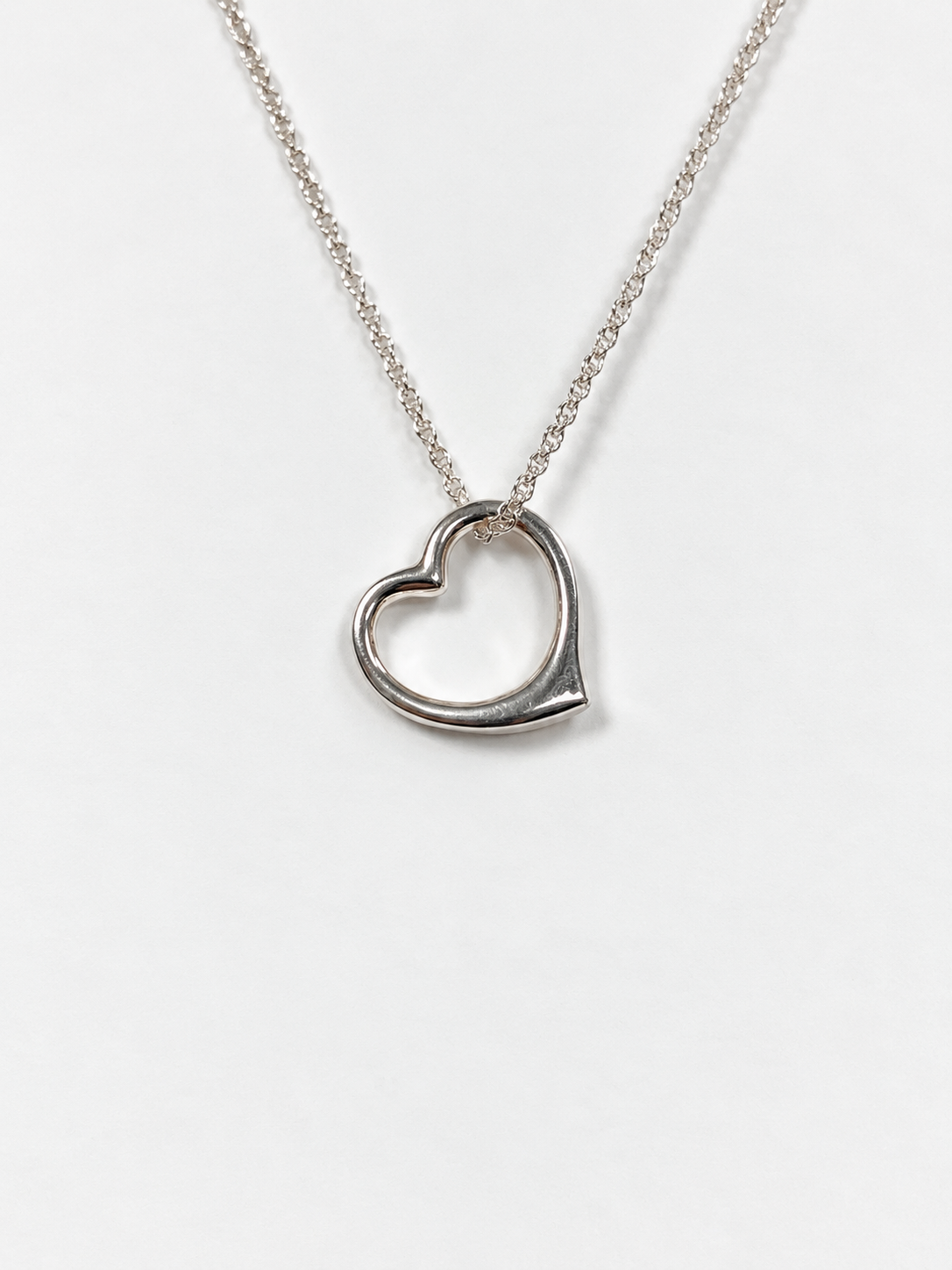 Sterling Silver Floating Heart Pendant