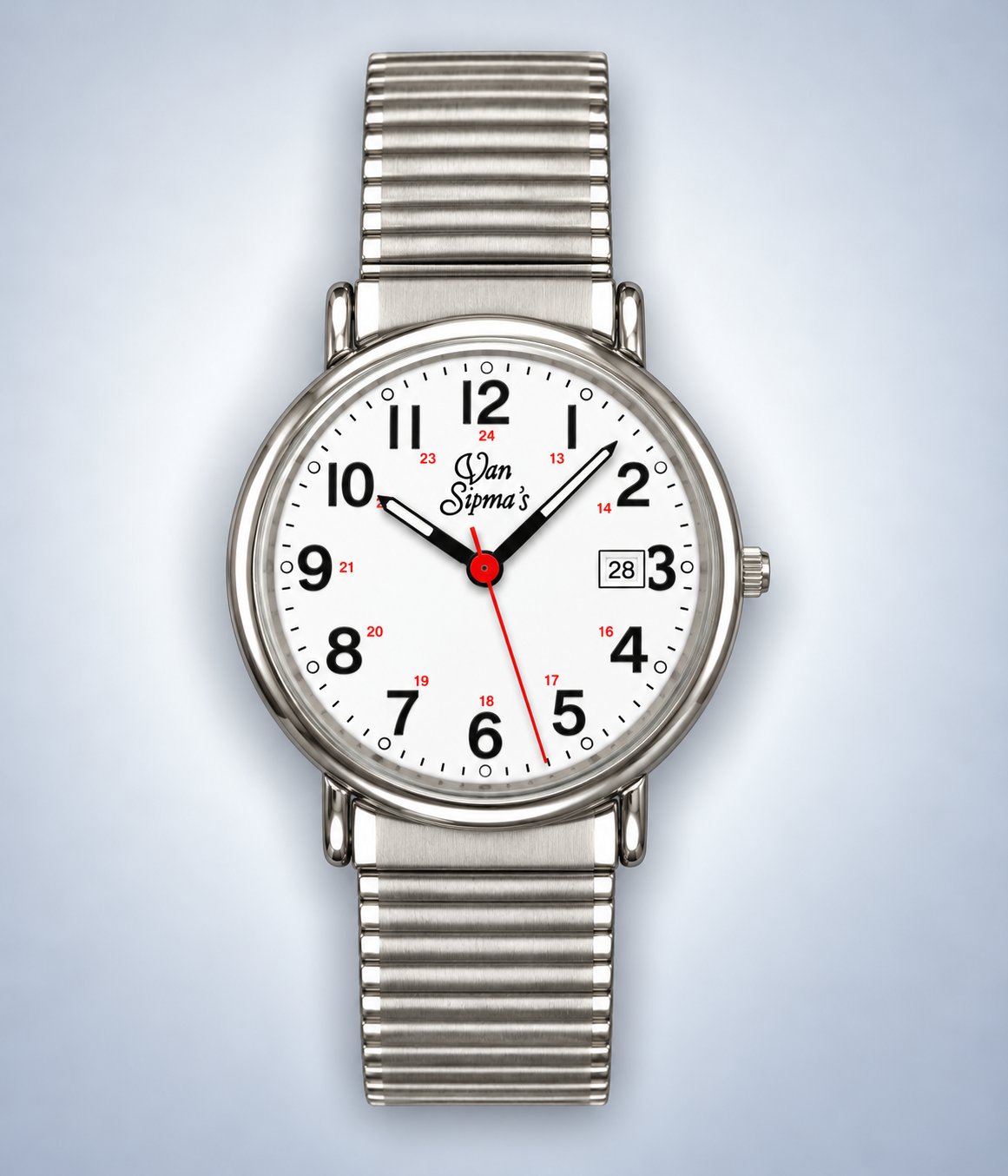 White Dial Yellow Expansion Band