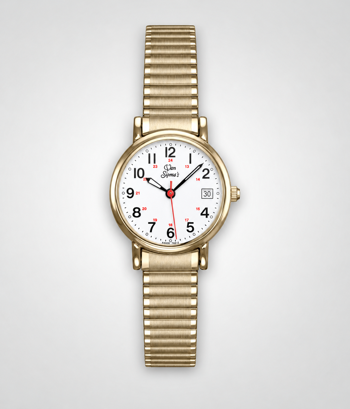 Ladies' White Dial Yellow Expansion Band