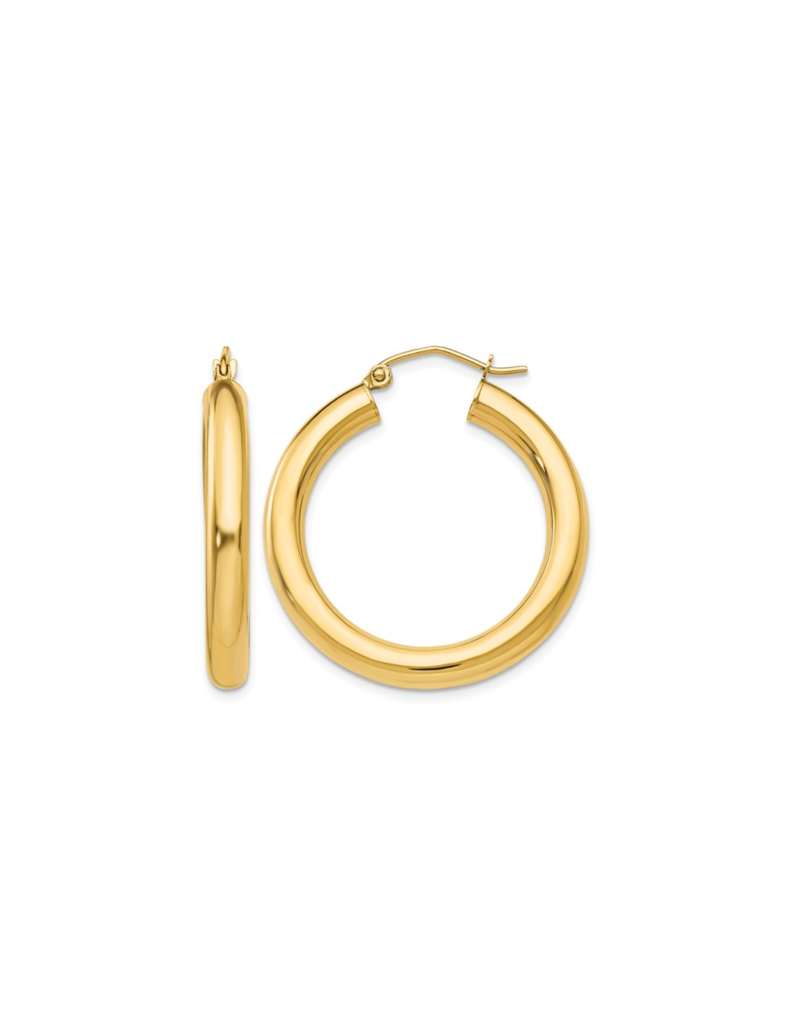 14K Yellow Gold Hoops