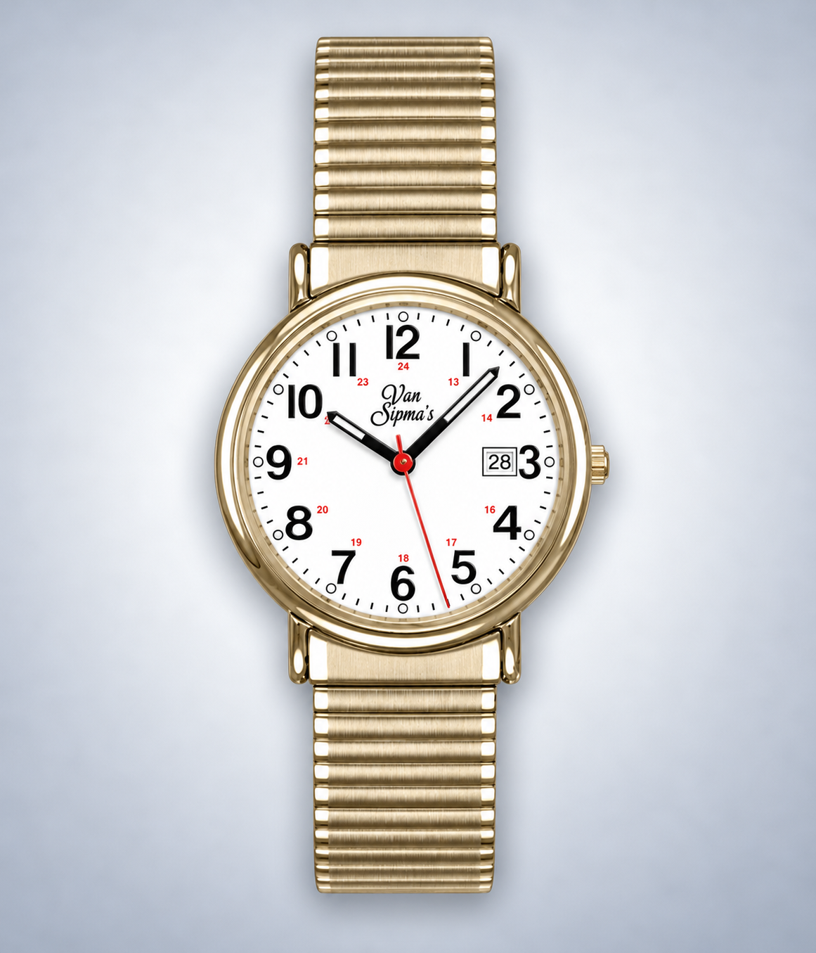 White Dial Yellow Expansion Band