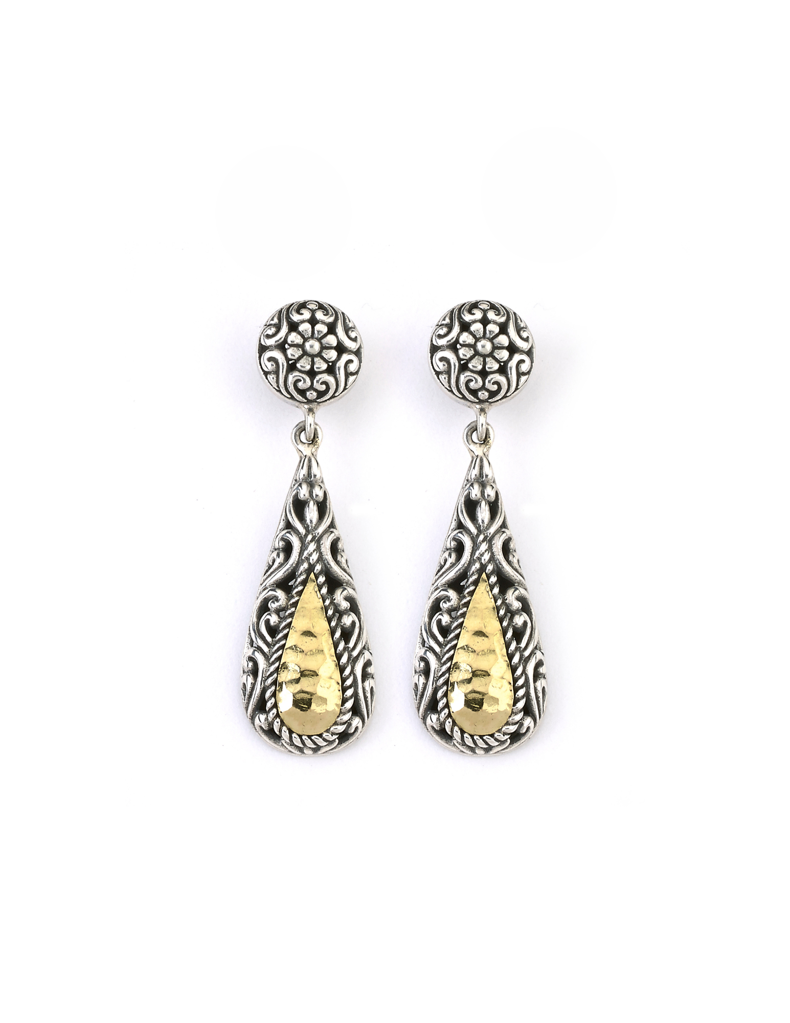 Sivler Gold Teardrop Earrings.png