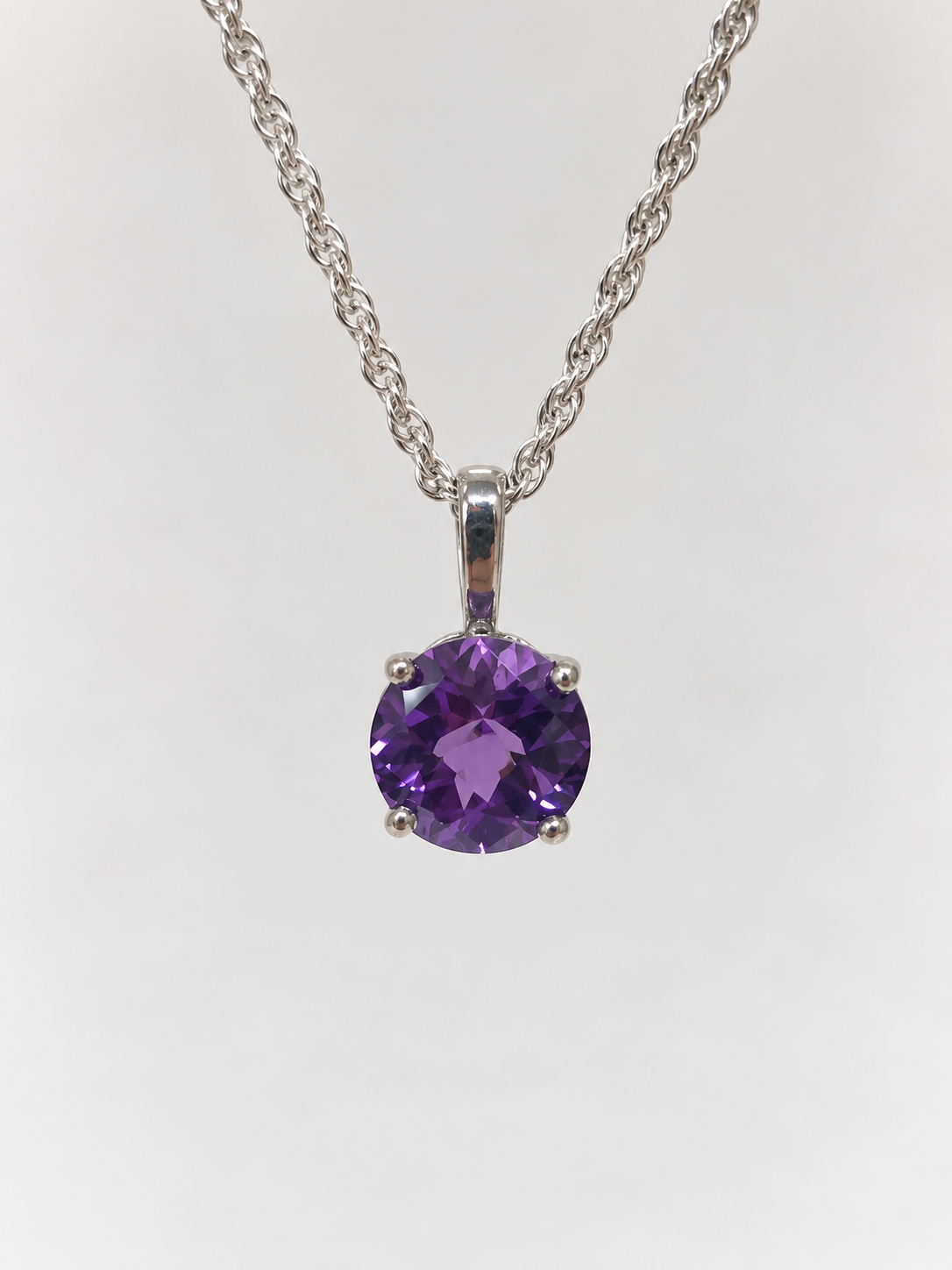 Sterling Silver Amethyst Necklace