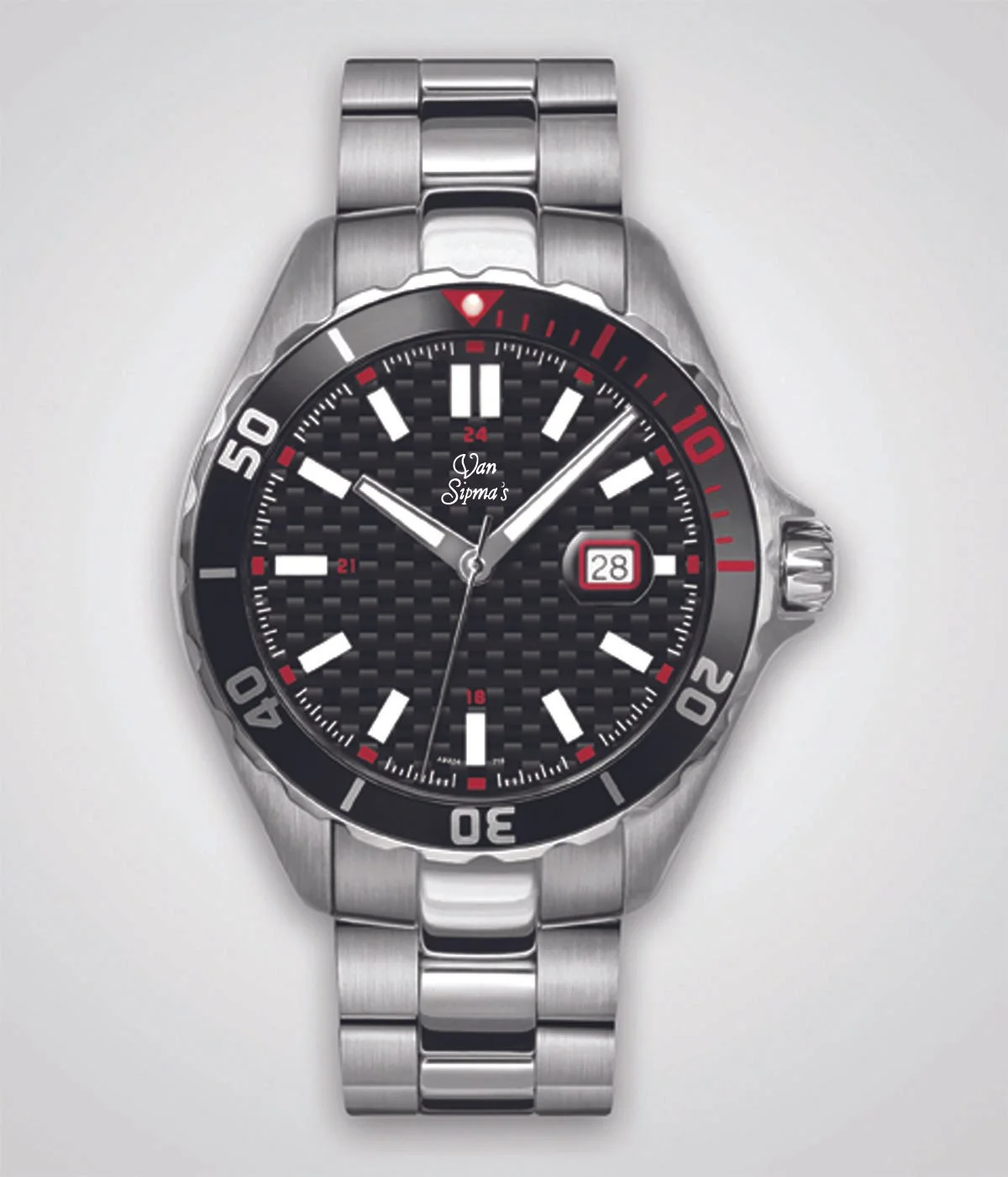 Black Dial Stainless Steel Bracelet