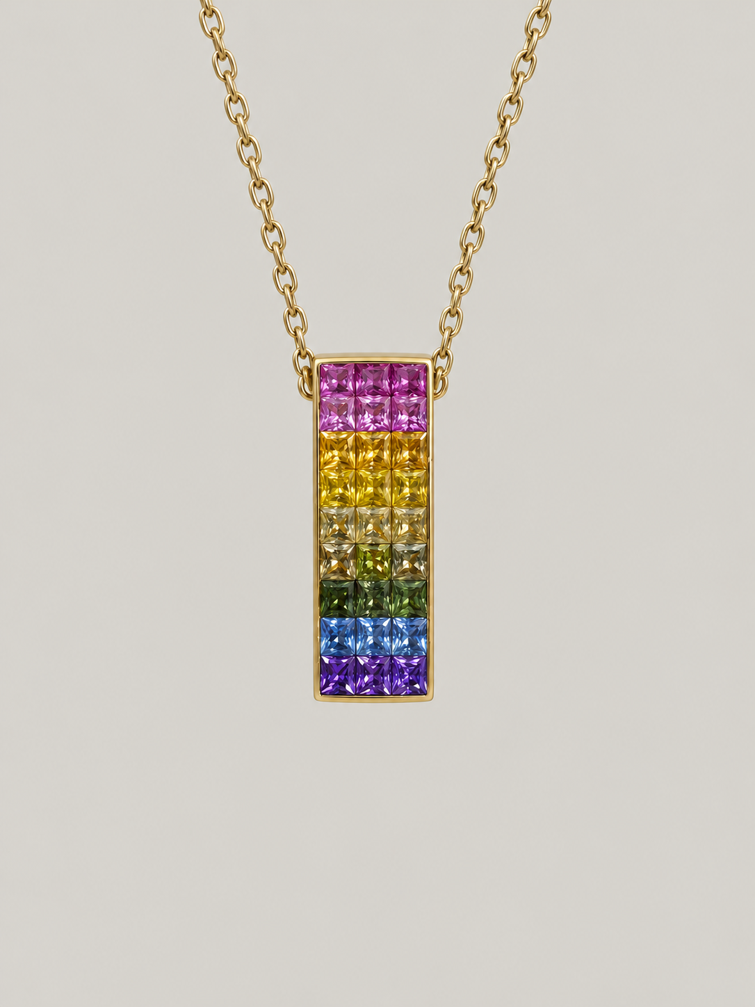 Rainbow Gemstone Gold Pendant Necklace (1).png
