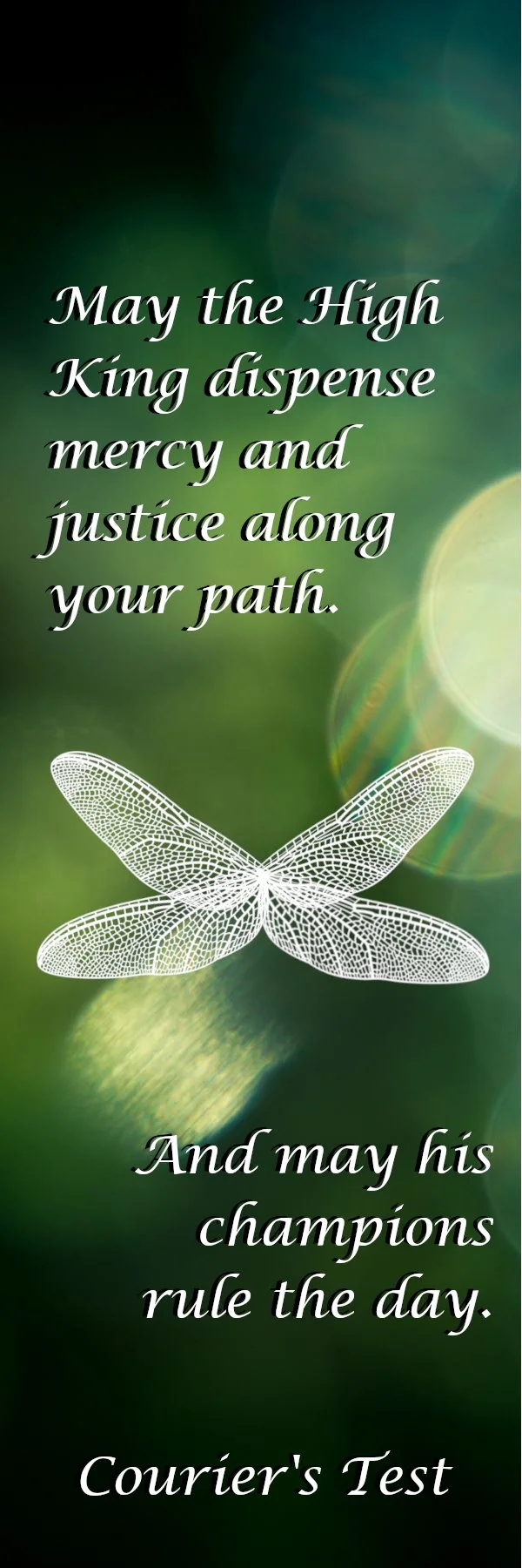 Bookmark for newsletter subscribers. Courier's Test Quote