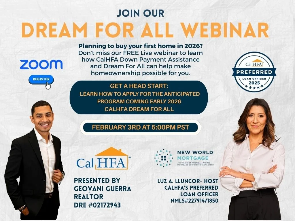 CalHFA: Dream For All Webinar with Geovani Guerra
