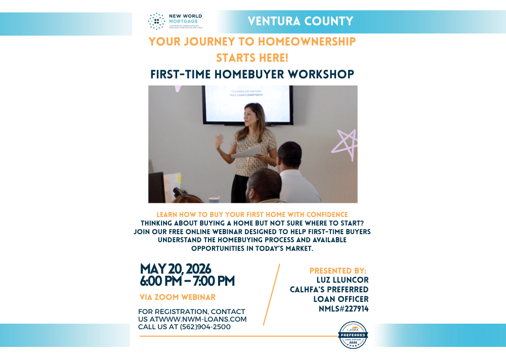 Ventura County: Your Journey to Homeownership Starts Here!