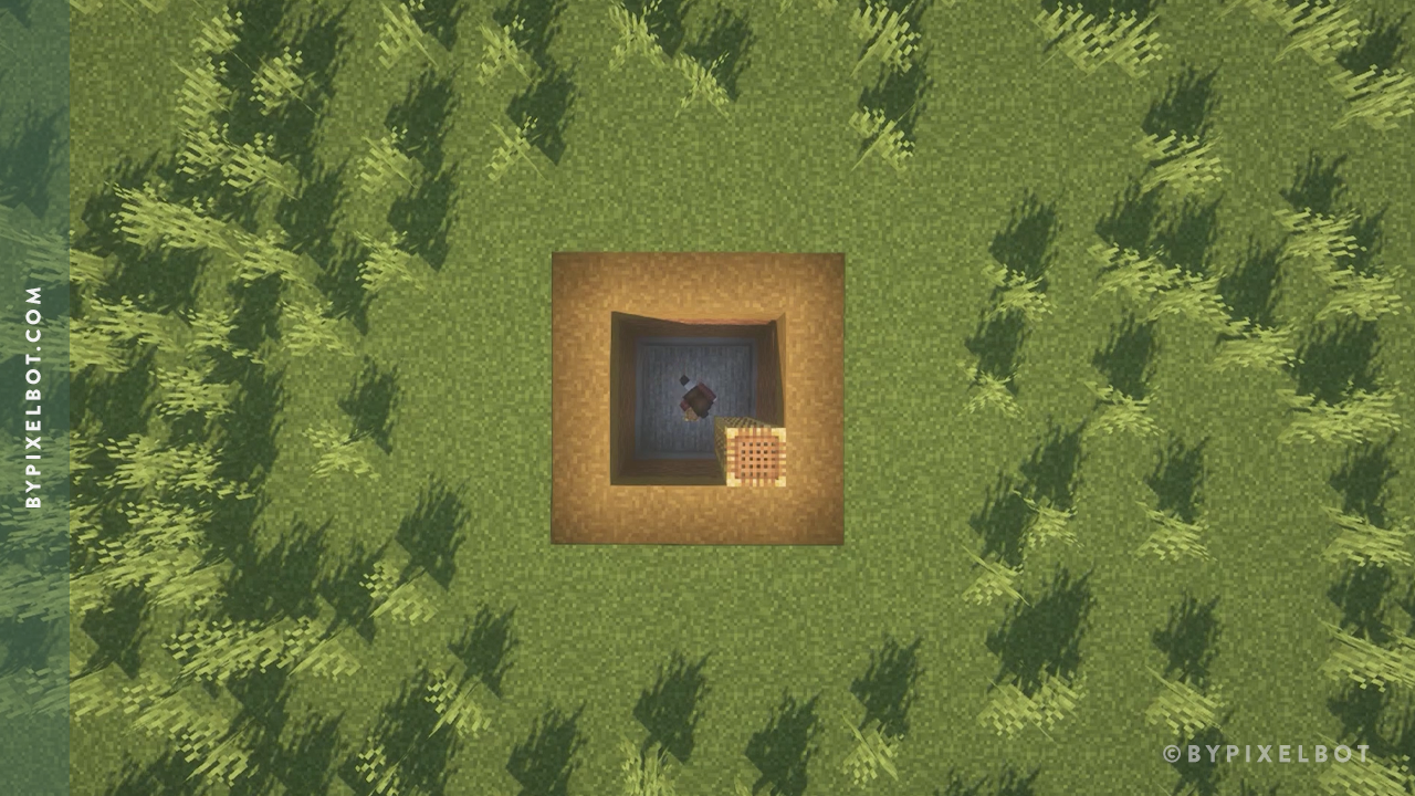 Minecraft: How to Build a Cozy Underground Base (Tutorial) — ByPixelbot