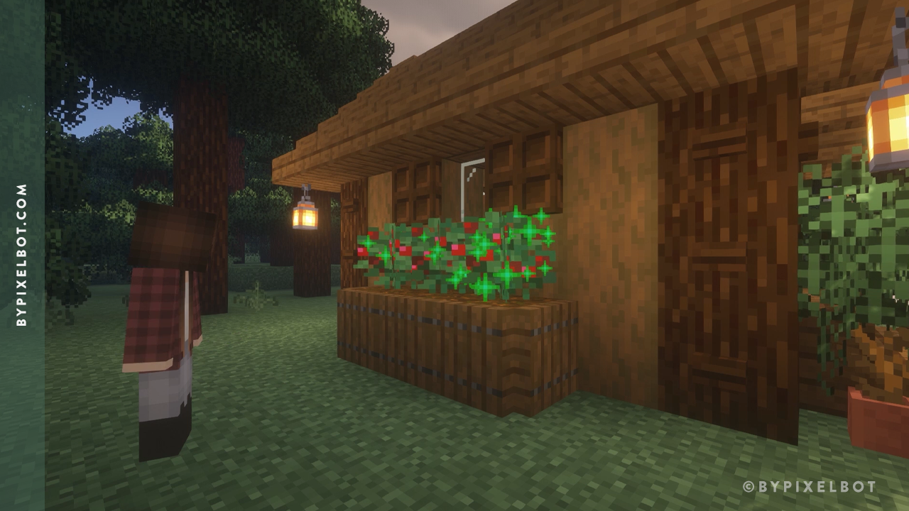 the-yumness: “A simple but nice wooden Minecraft house. Check out the  flower b #woodenflowerb…
