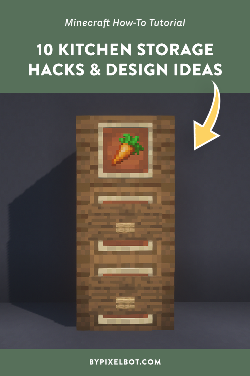 Minecraft 18 Kitchen Storage Hacks & Design Ideas — ByPixelbot