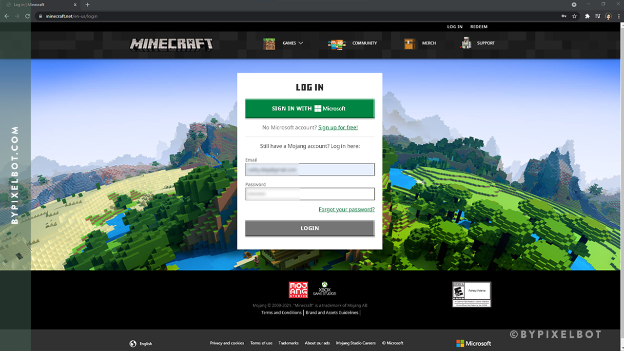 How to change your Minecraft email and password