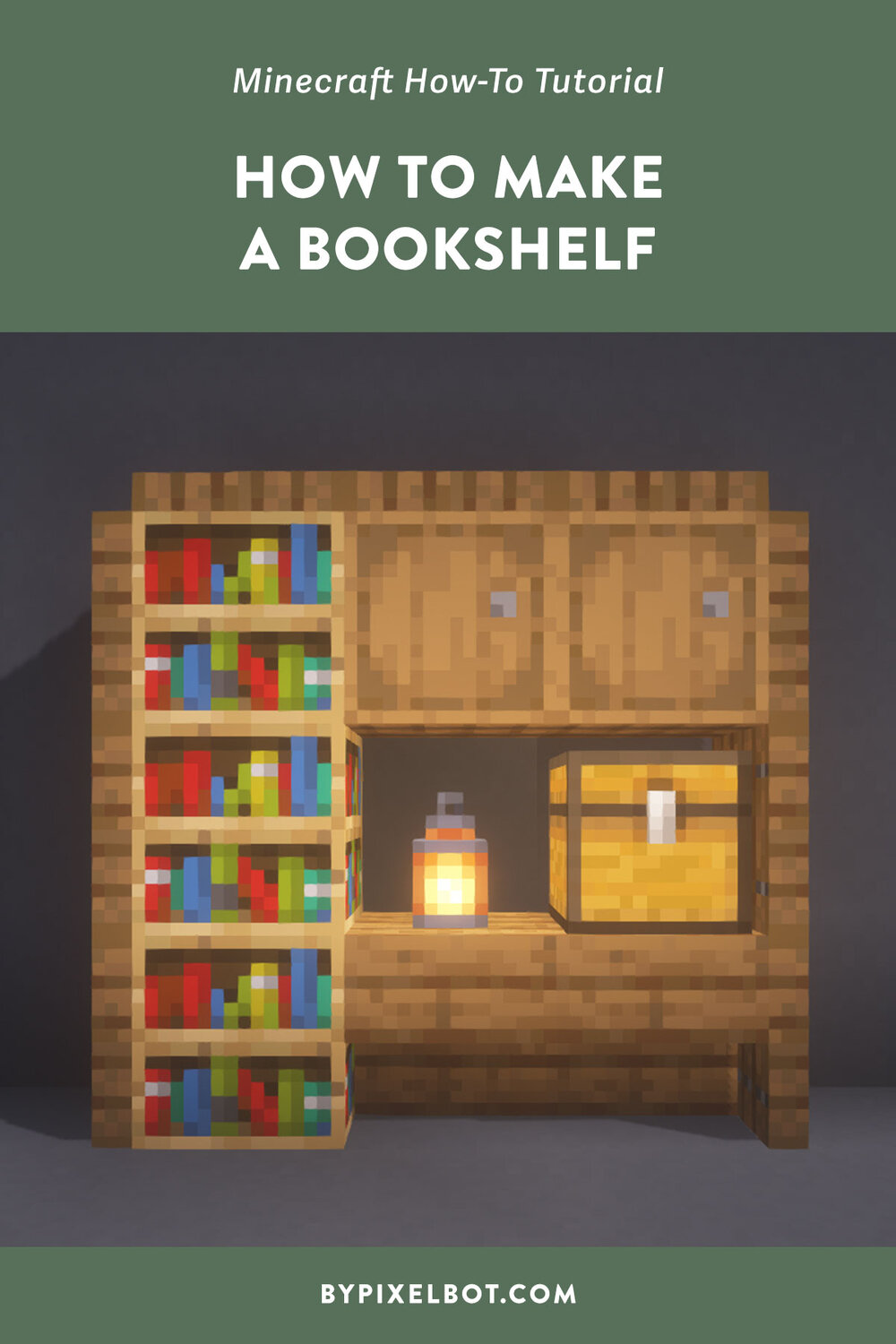 How to Make a Bookshelf in Minecraft (Easy Step-by-Step) — ByPixelbot