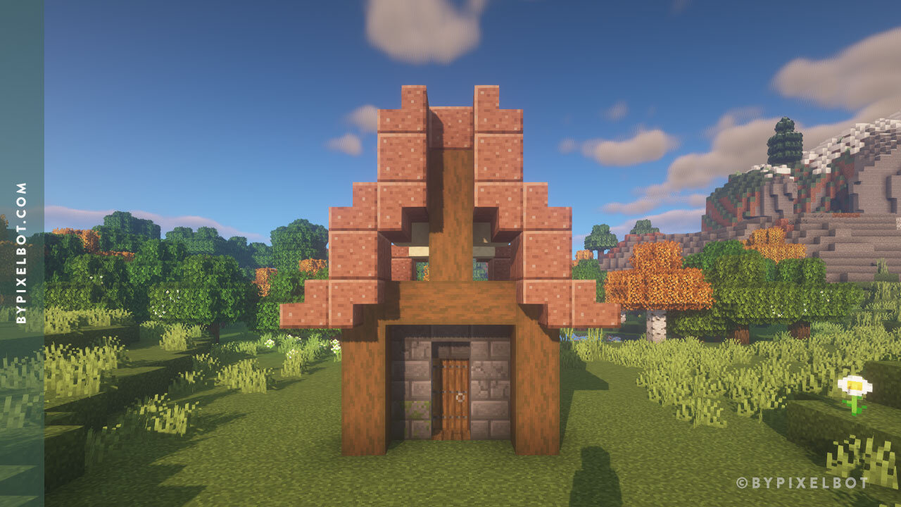 Minecraft  How to Build a Medieval House With Basement 