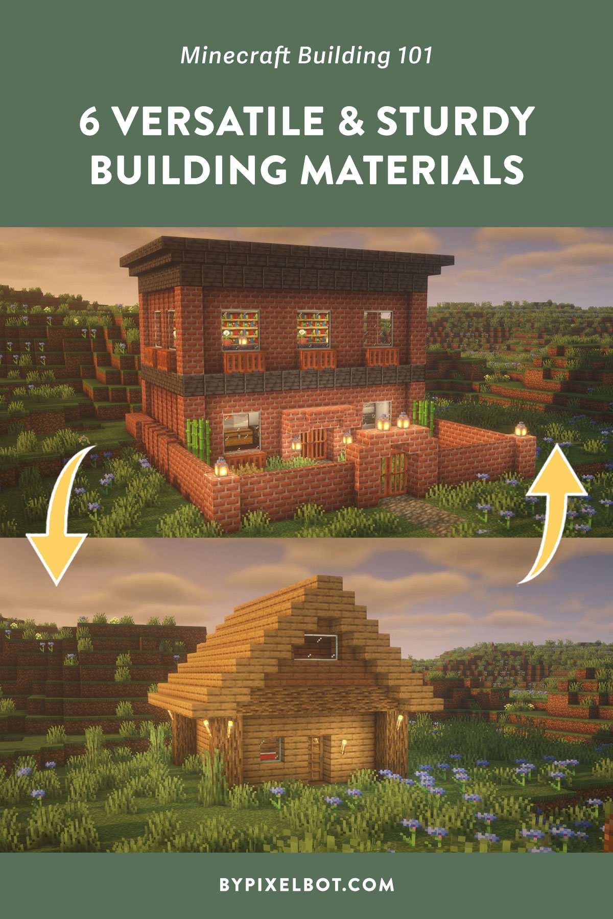 Minecraft house building