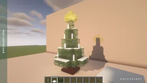 Minecraft Christmas Tree Build (Simple Tutorial) — ByPixelbot