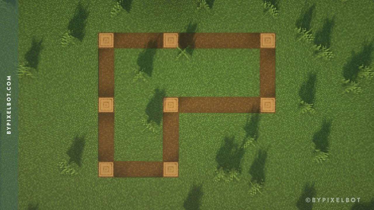 Minecraft: How to Build an Oak Starter House — ByPixelbot