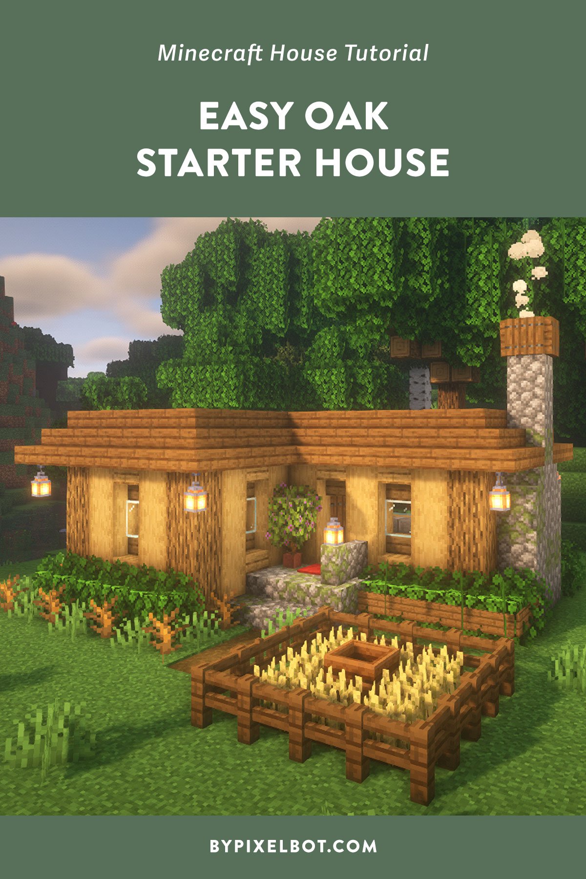 Minecraft: How to build a dark oak wooden house  Easy minecraft houses,  Minecraft houses, Minecraft houses blueprints