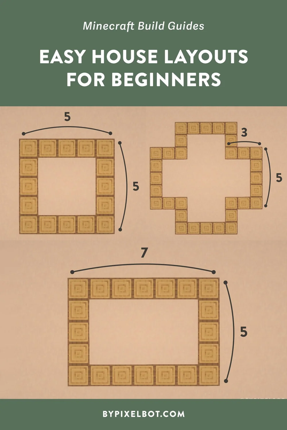 4 Simple Minecraft House Layout Ideas for Getting Started — ByPixelbot