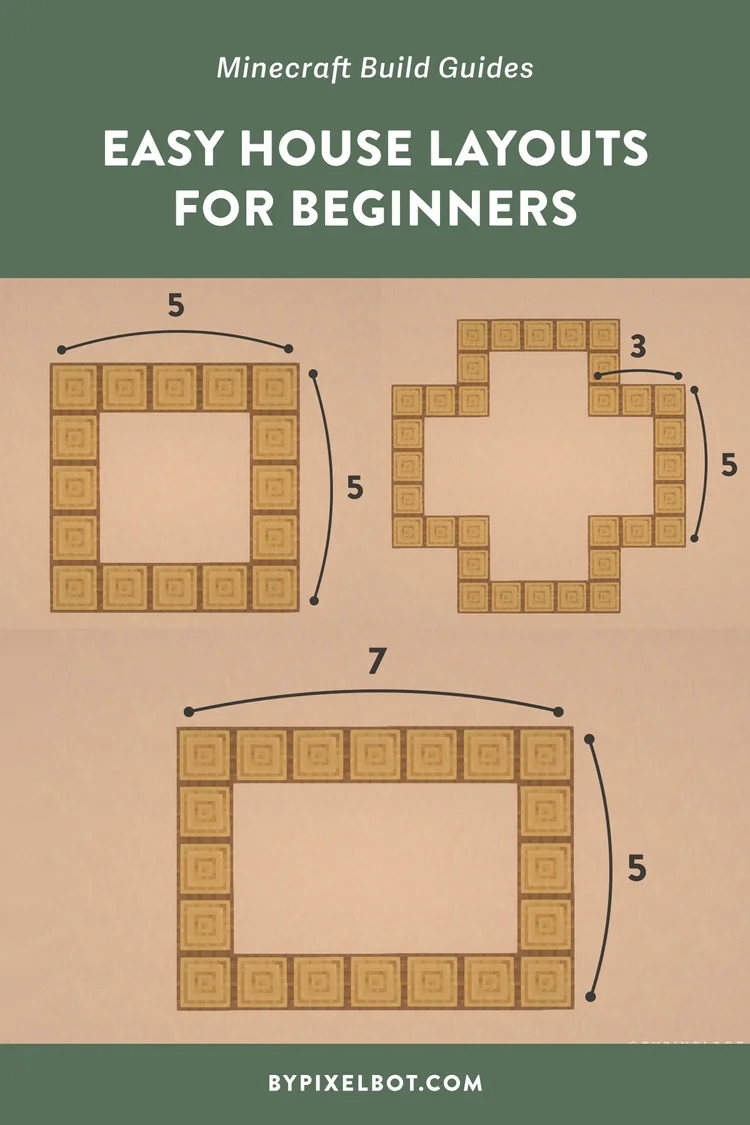4 Simple Minecraft House Layout Ideas for Getting Started — ByPixelbot