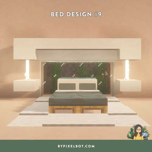 20 Beautiful Minecraft Bed Design Ideas (Double Bed Edition) — ByPixelbot