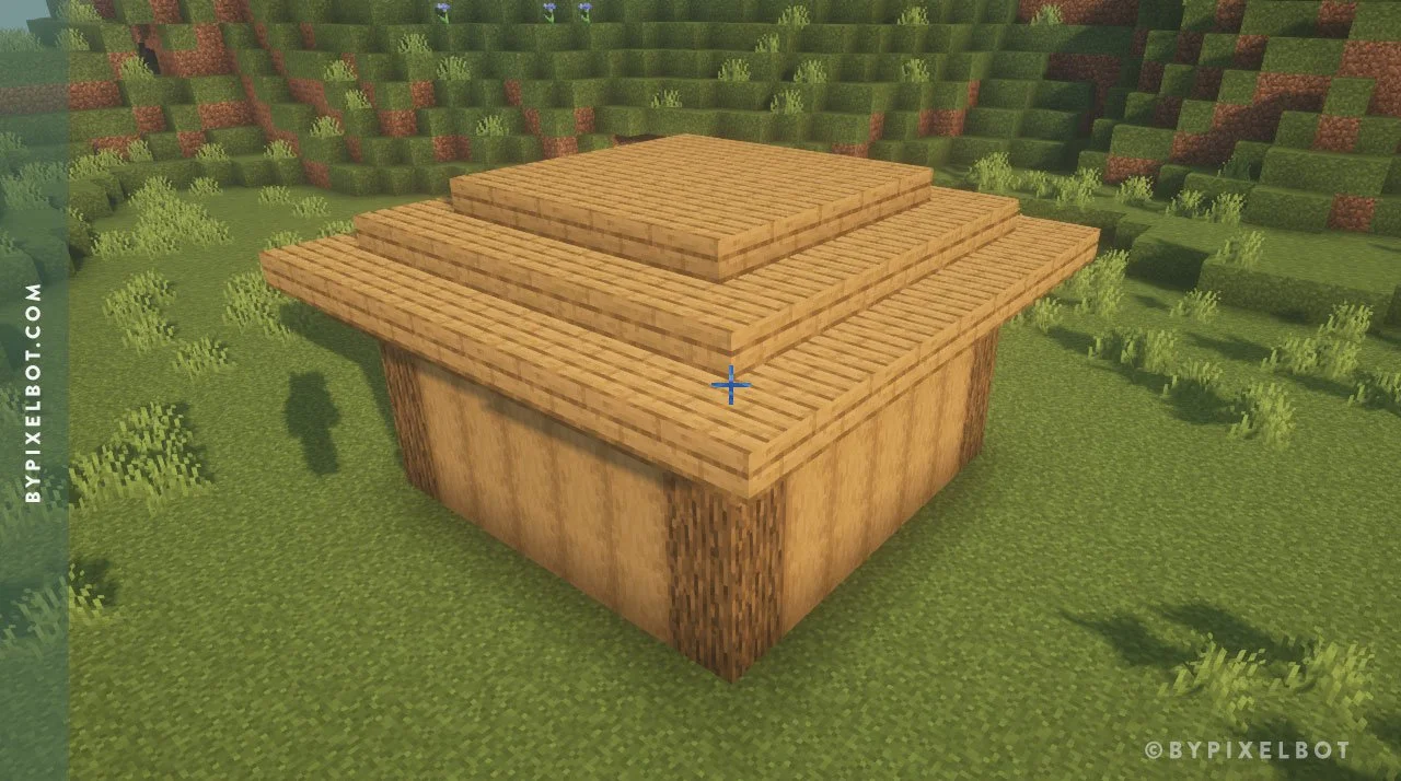How to Build Basic Oak Starter House in Minecraft — ByPixelbot