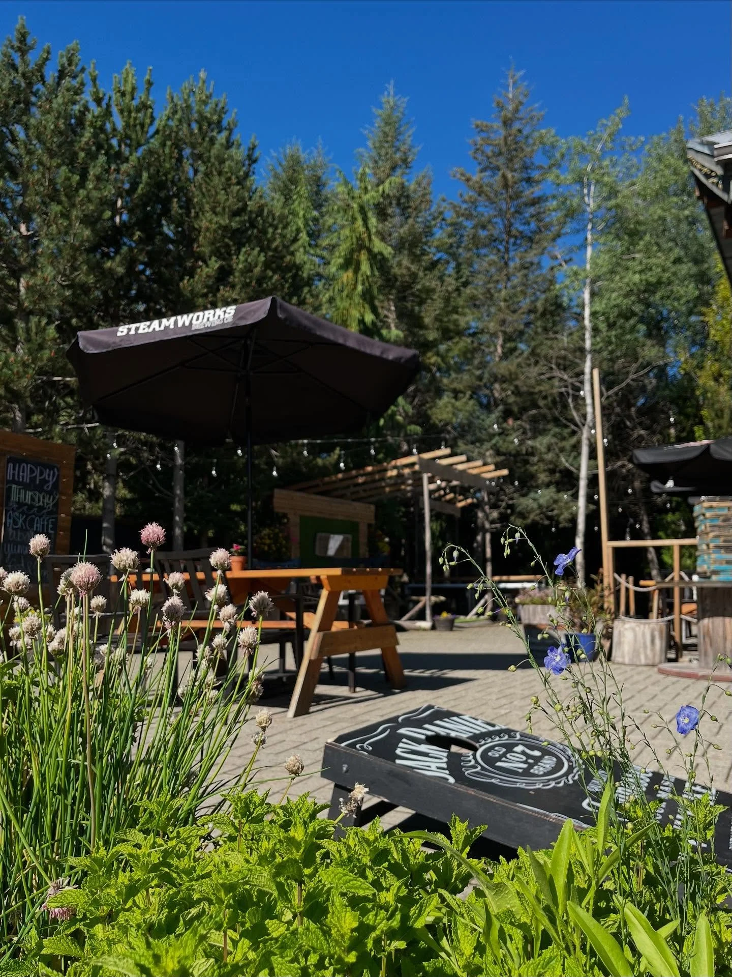 Patio season is in full swing! ⛰️ 🌞 

The WRC&rsquo;s bar &amp; patio is the hidden gem of Whistler village! A perfect peaceful spot away from the hustle of the stroll!🫶🏼

Don&rsquo;t miss our daily happy hour from 4-6pm✨

Cafe &amp; Bar hours of 