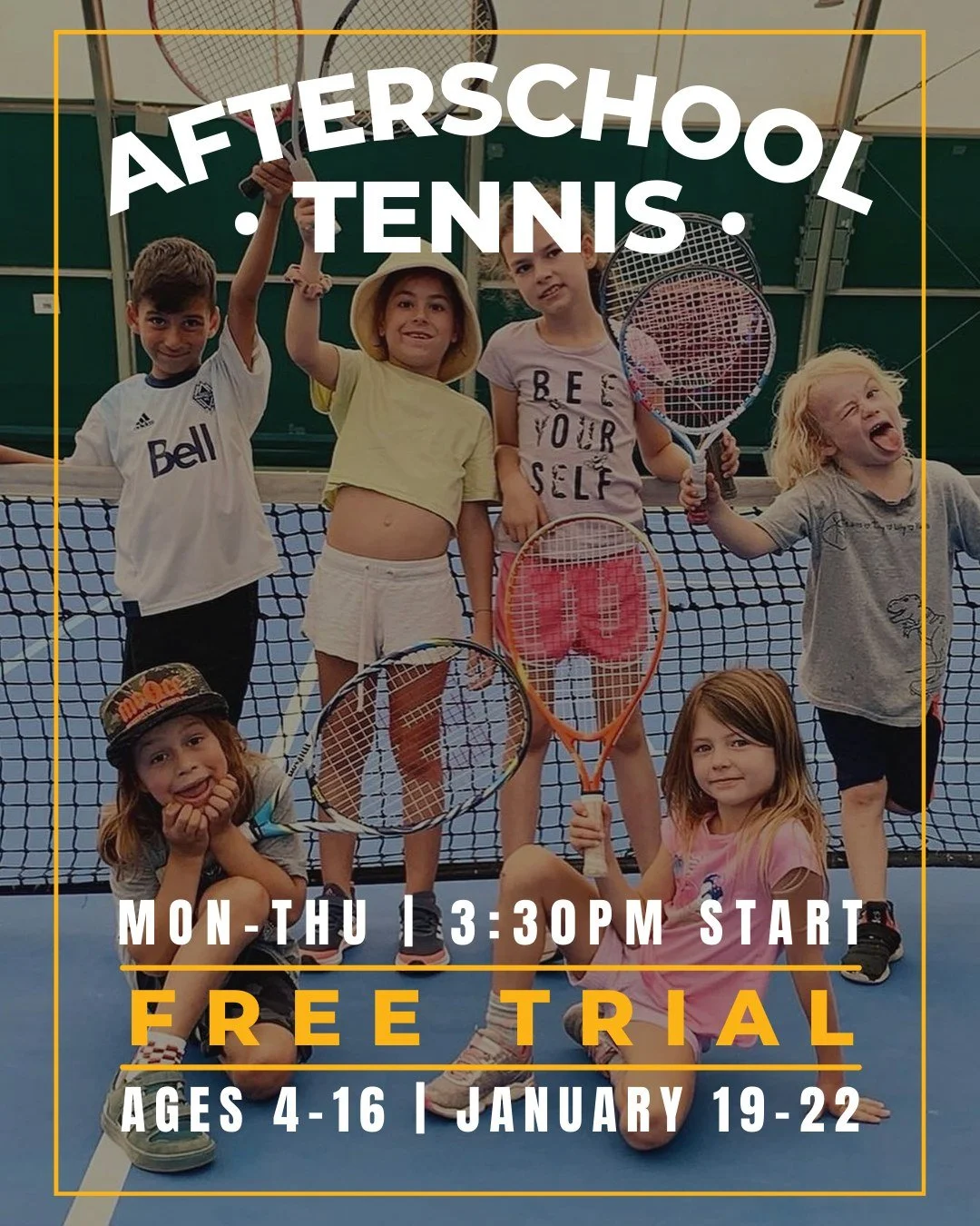 🎾 FREE TRIAL WEEK | Afterschool Junior Tennis 🎾

👉 Ever tried our Afterschool Junior Tennis program before? If not, here&rsquo;s your chance! Our FREE TRIAL WEEK of Afterschool Junior Tennis is back&mdash;kicking off our very first session this ye