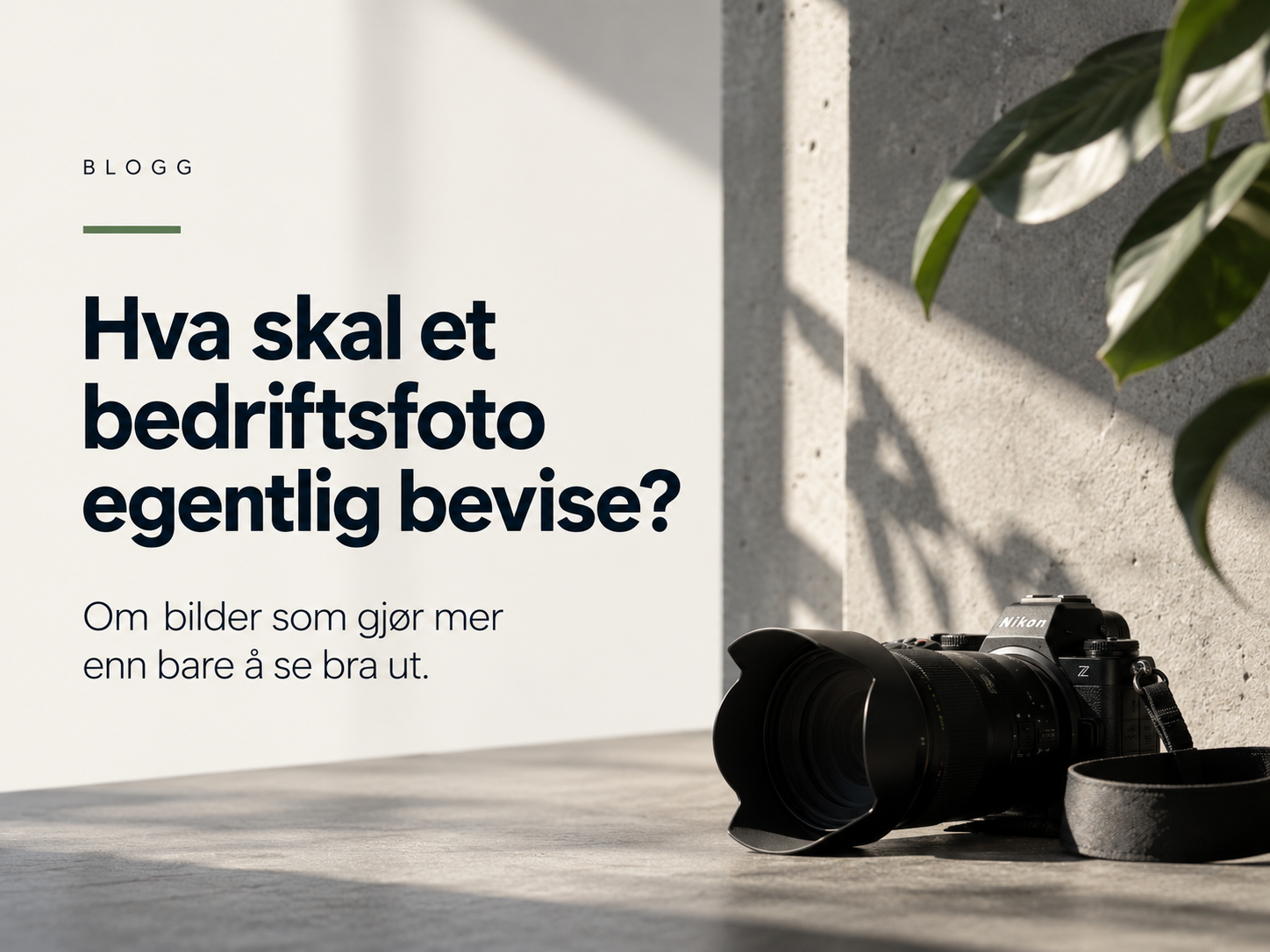 Hva skal et bedriftsfoto egentlig bevise?