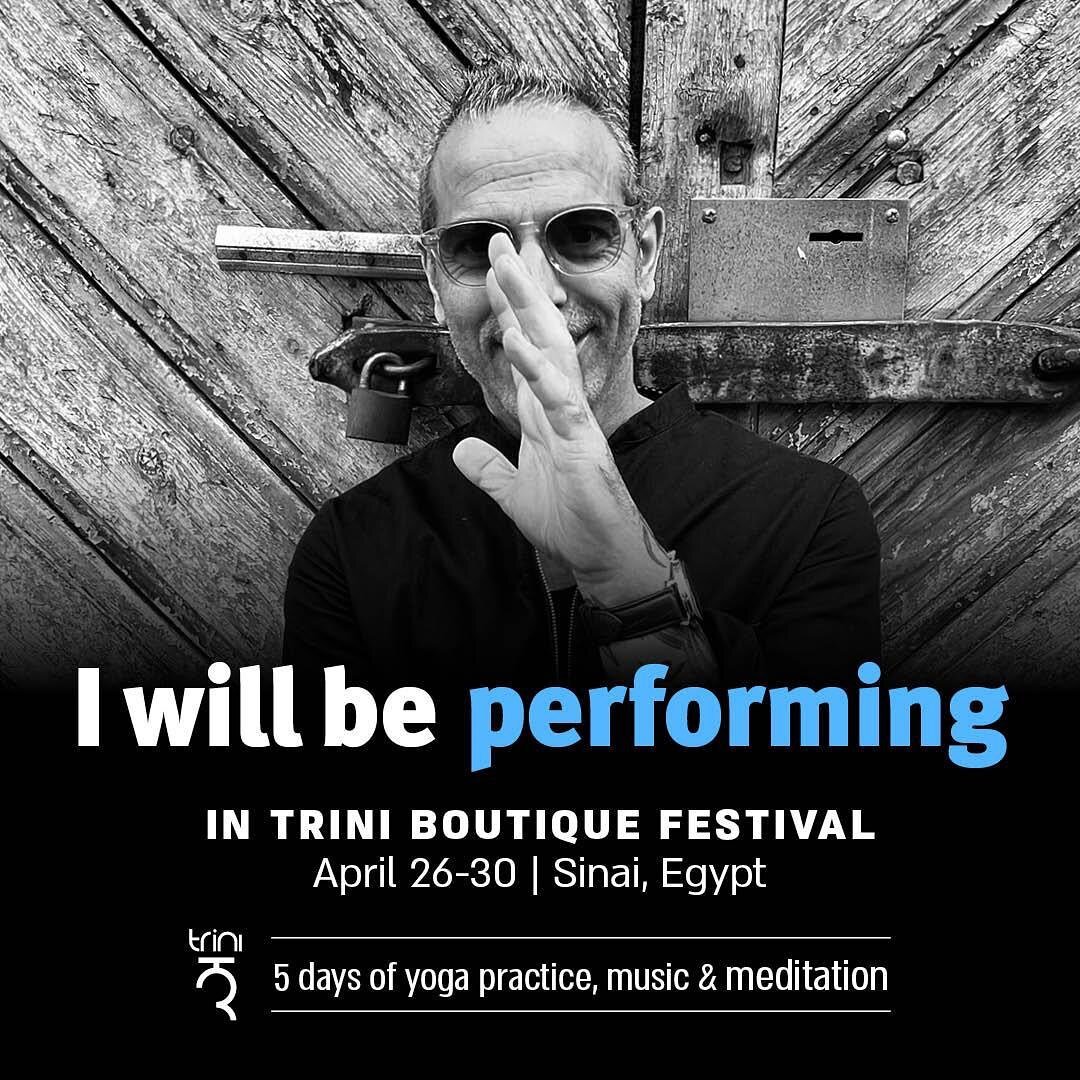 Come dance w/ us as I will be doing a little hybrid set w/ the divine @israa.wmusic 🇵🇸in Egypt on the Sinai desert at the Red sea - @trini.journey yoga-music-meditation festival 🇪🇬🐪🎉