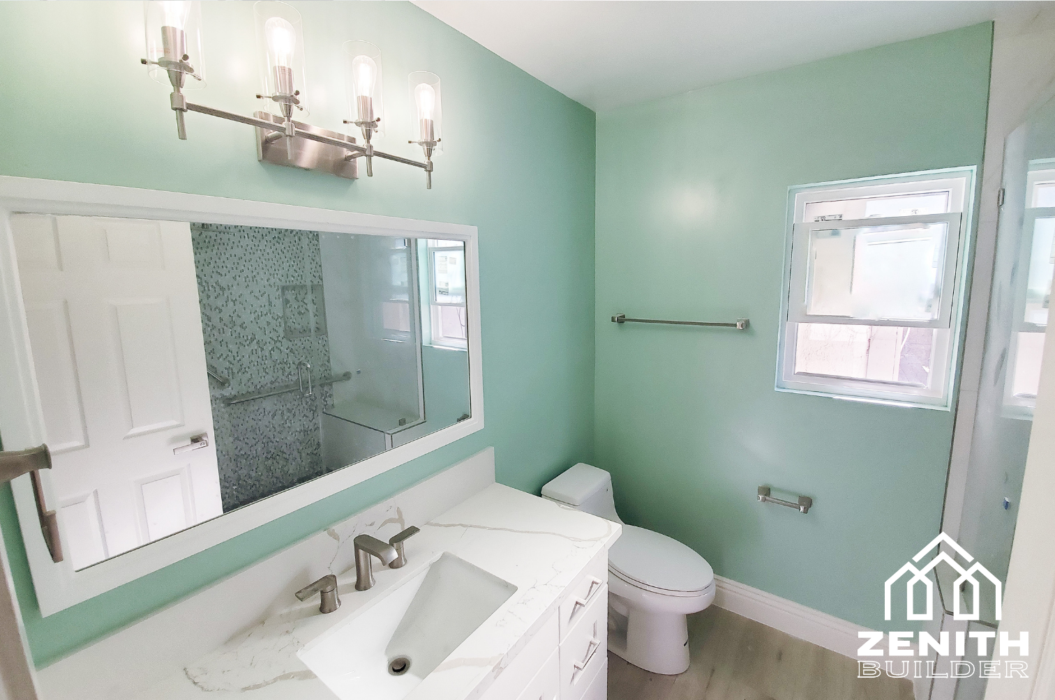 Adorable Green Bathroom Renovation