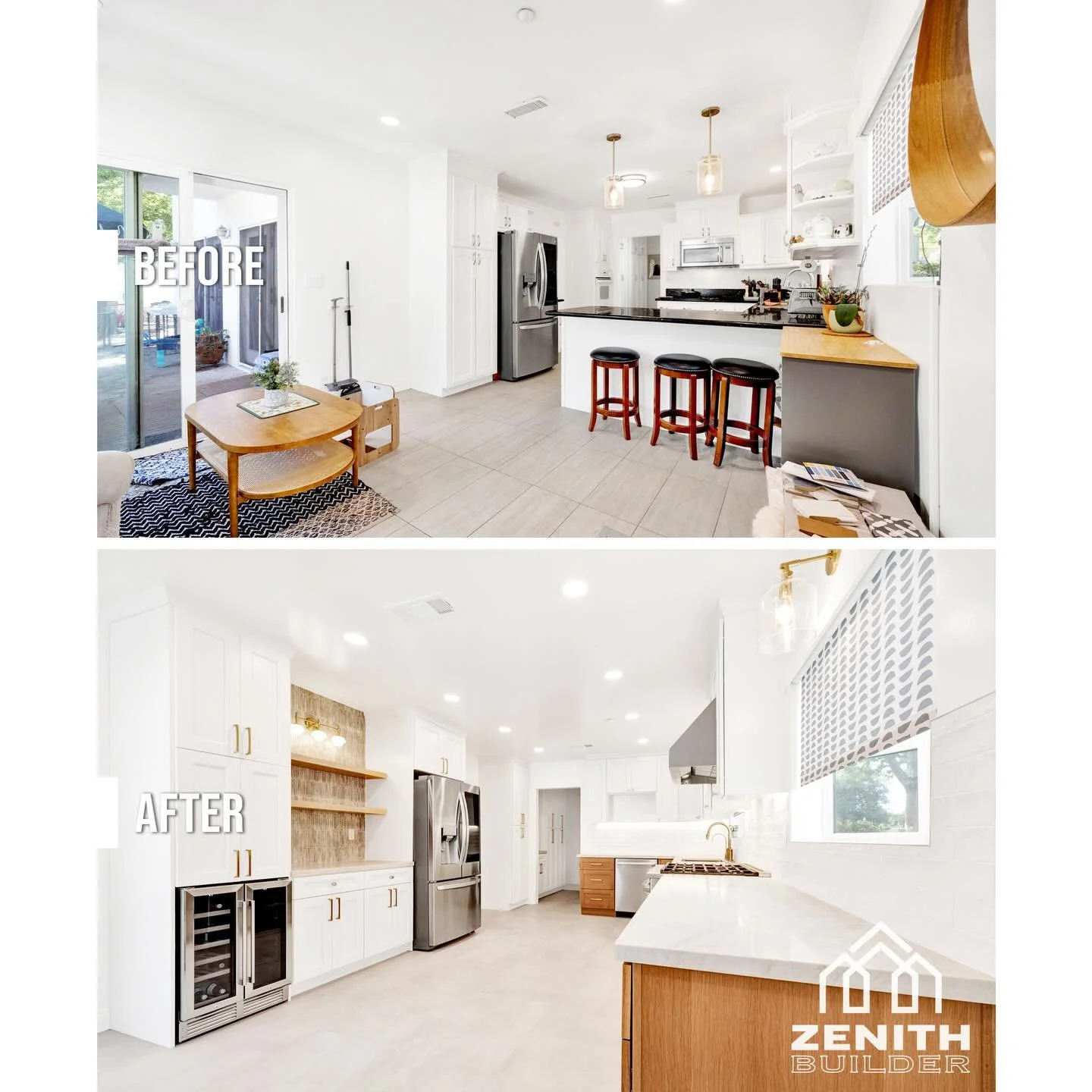 A Kitchen Worth Coming Home To

This kitchen renovation was all about opening up the space, improving flow, and blending timeless white cabinetry with warm wood tones. The result? A bright, functional kitchen built for everyday living and entertainin