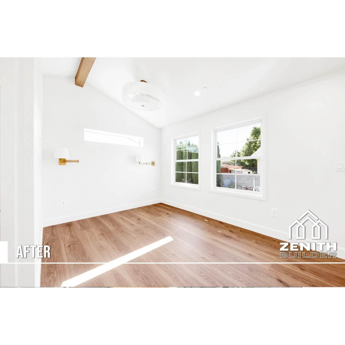 Refined. Minimal. Intentional.

This bathroom was designed to feel elevated &mdash; never secondary.

Soft neutral tile for longevity. Brushed brass fixtures for warmth. Integrated niche detailing. Clean-lined vanity with natural wood tone.

In a lux