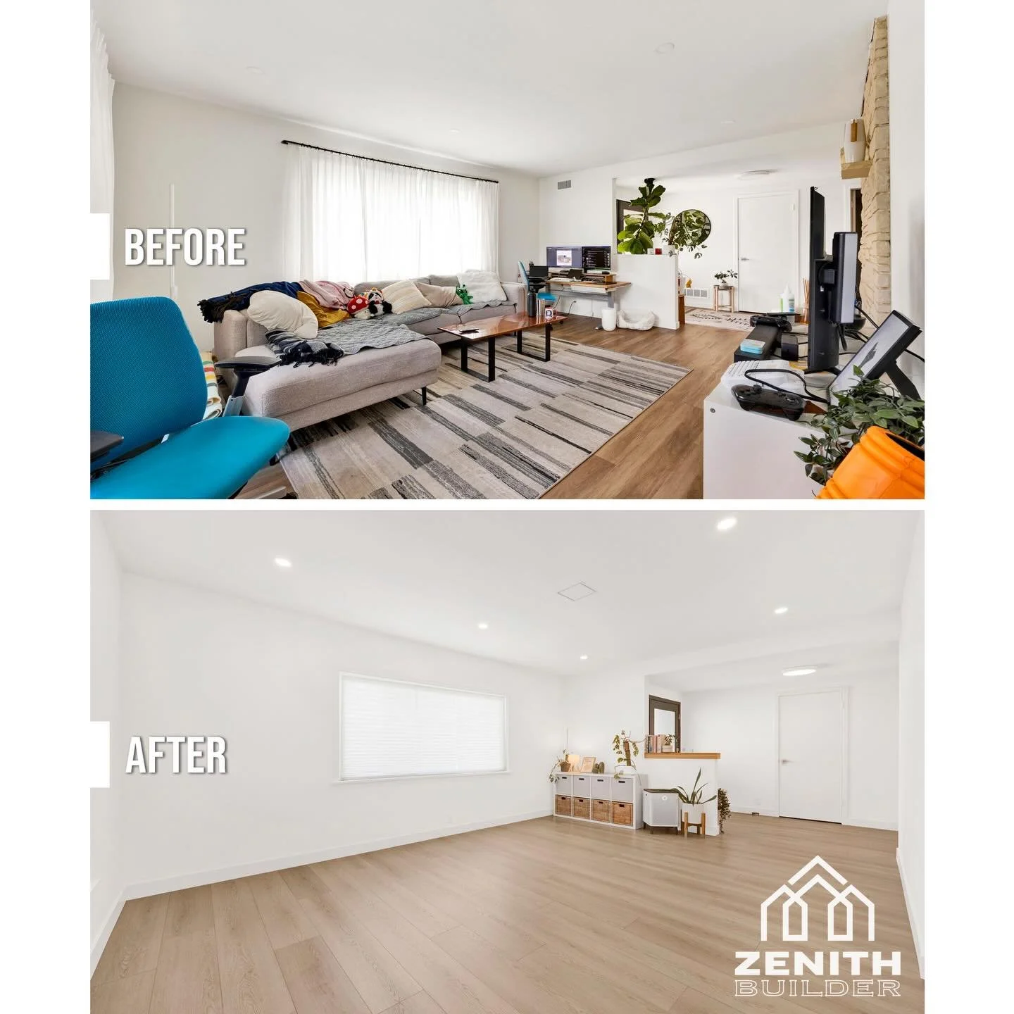 Minimal. Grounded. Inviting.

This living space was designed to feel calm &mdash; not empty.

Clean lines allow the architecture to lead. Warm wood tones soften the minimal palette. Natural light becomes part of the design.

Nothing distracts. Everyt