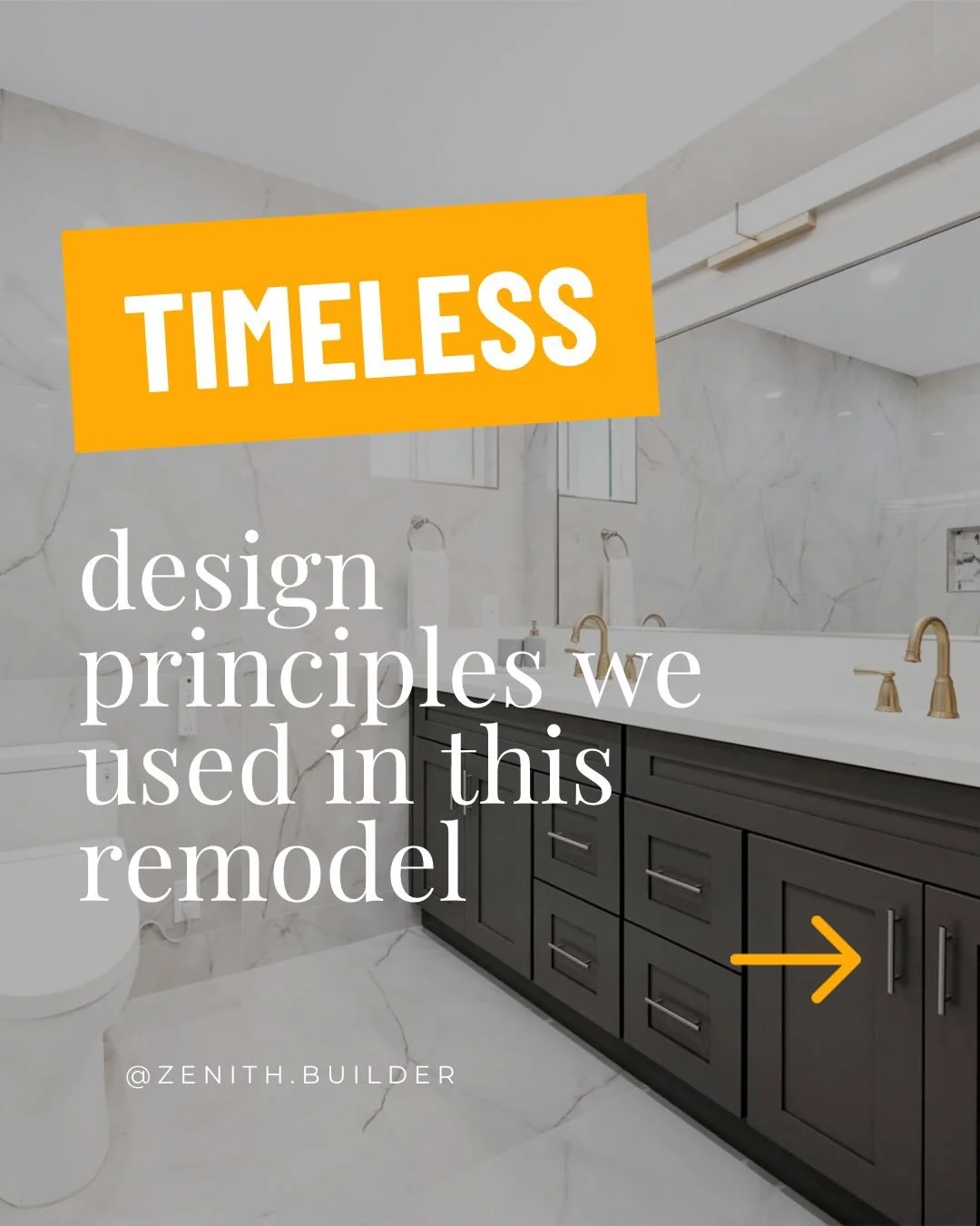 Good bathroom design is all about balance &mdash; beauty, function, and longevity.

Here are a few timeless design principles we used in this remodel:

✨&nbsp;Keep the palette simple
Too many materials can make a bathroom feel busy. We kept the finis