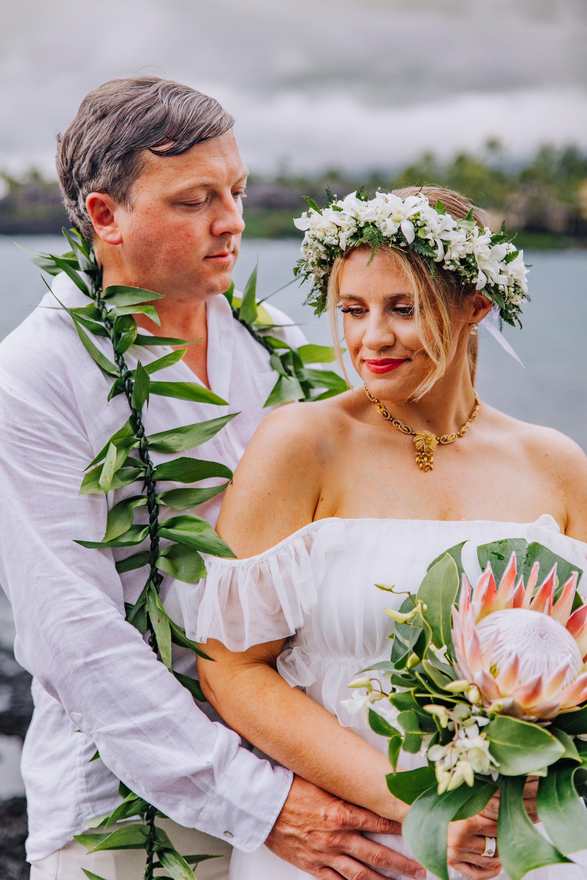Big Island Luxury Wedding Portrait by Hawaii Family Portraits